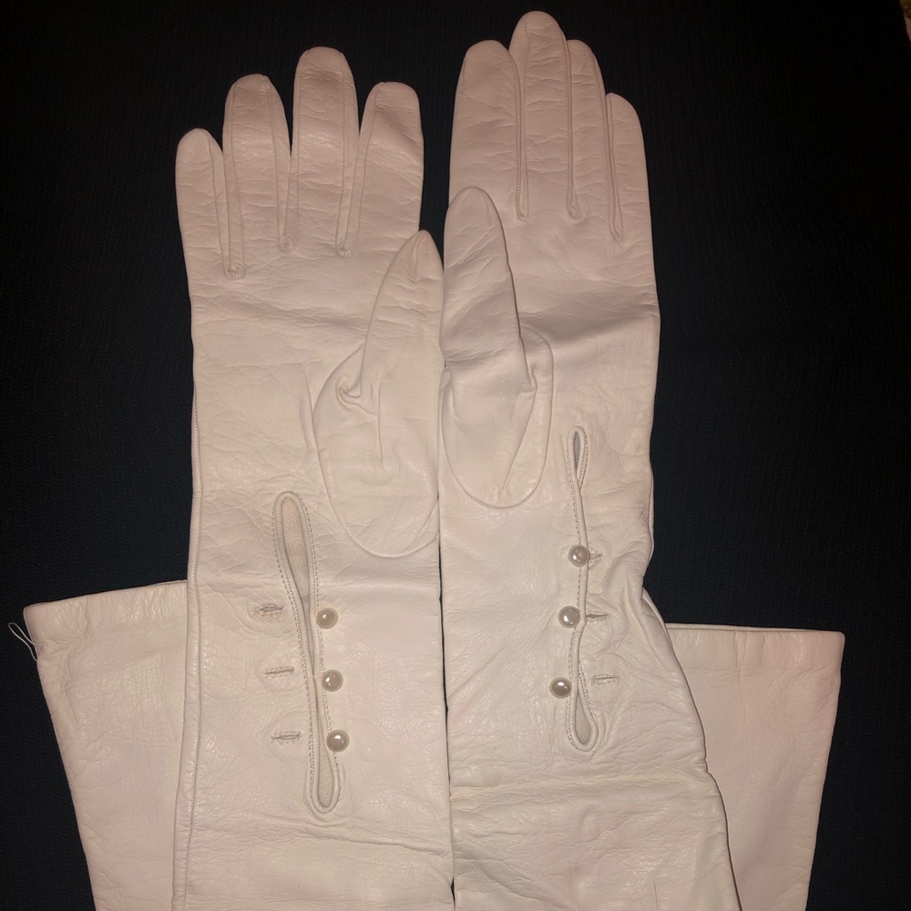 Vintage Portolano Leather Opera Gloves